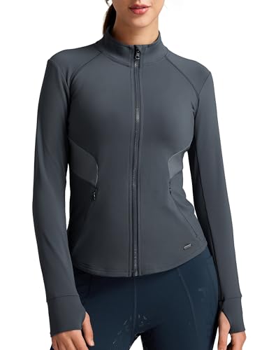 Image of FitsT4 Sports Womens Equestrian Riding Shirts Long Sleeve Fleece Lined Horse Full-Zip Winter Thermal Jackets