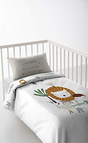 HACIENDO EL INDIO Funda nórdica reversible maxicuna Jungla niño