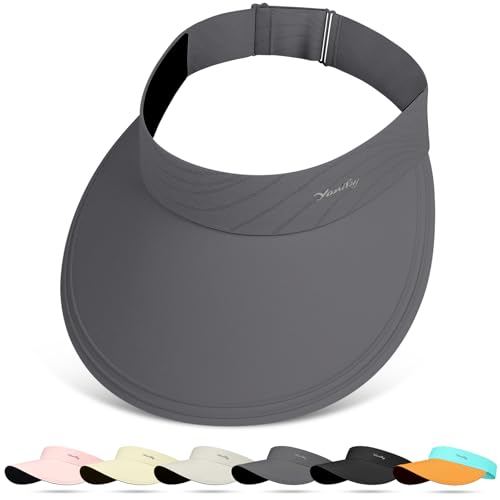 Image of YANIKY Sun Visor Hat for Women,UPF50+ Seamless Sun Hats Men Women Lightweight Sports Cap Stretchy Ponytail Hat for Outdoor