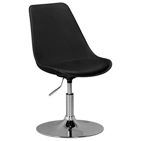 Chaise FineBuy Pivotante Design Noir Cover