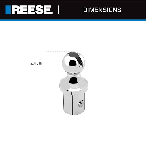Reese 19311 Elite Series Gooseneck Hitch Head Accessory, 2-5/16 in. Diameter Gooseneck Hitch Ball, 30,000 lbs. Capacity by REESE - Image 2