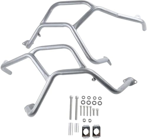 Pare-chocs de moto BMW F800GS supérieur en acier robuste finition argentée