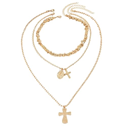 Collier pierres précieuses avec croix en or pour sublimer vos tenues bohèmes et soirées d'été