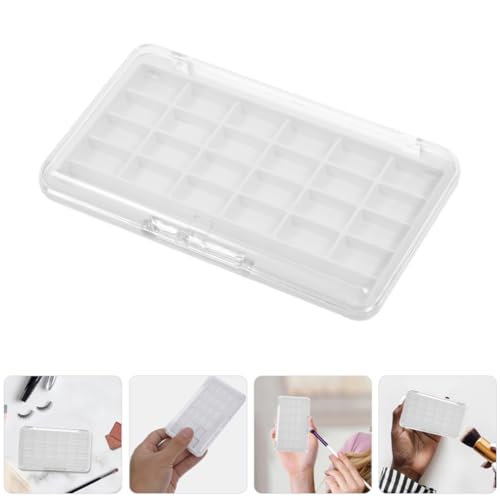 DIYEAH Palette Maquillage Vide 2pcs en PP et AS, Boîte Blanche Portable Multifonction pour DIY, Porte-Boîtier de Fard à Paupières pour Enthousiastes Professionnels – vue 9