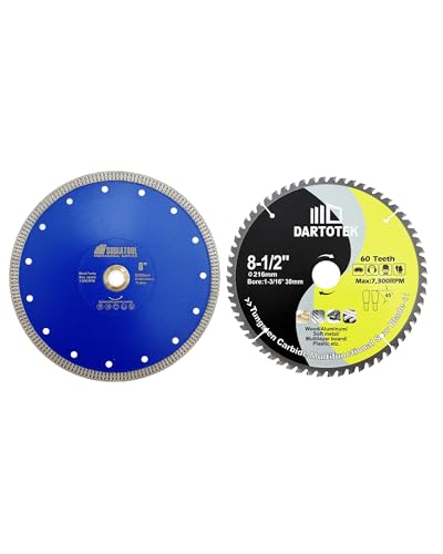 Disque diamant SHDIATOOL et lame TCT DARTOTEK pour rénover facilement votre maison