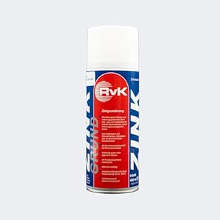 RvK Zinco Spray 400 ml – Protezione Antiruggine per Acciaio e Ferro, Verniciabile, per Uso Industriale