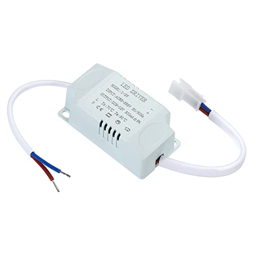 Image of PATIKIL 1-3W 300mA LED Driver, 5 Pack AC 85-265V Output 9-12V DC Male Connector Constant Current Rectifier Transformer External Power Supply