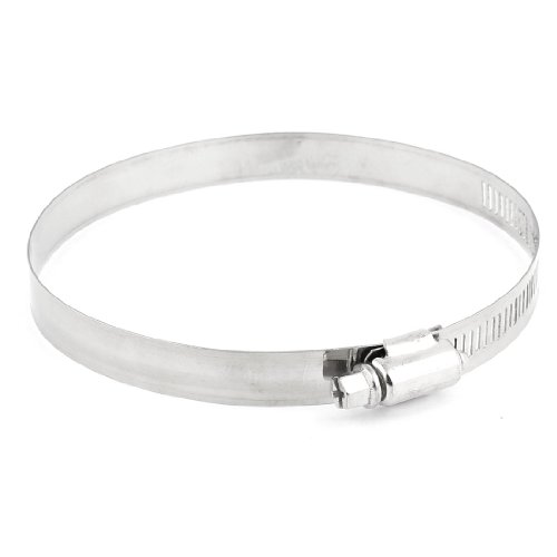 Aexit Adjustable Stainless Hose Clamps Steel Worm Drive Hose Ratcheting Hose Clamps Clips 91mm-114mm