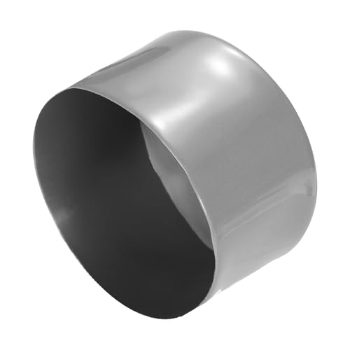 Image of uxcell 4pcs Rubber End Caps 90mm ID Vinyl Round End Cap Cover Screw Thread Protectors Light Gray, 50mm Height