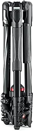 Manfrotto Befree Live, Travel Video Tripod with Video Camera Head and Lever Closure, Aluminium Tripod for DSLR, Mirrorless, Reflex Cameras and Video Cameras, Camera and Video Accessories