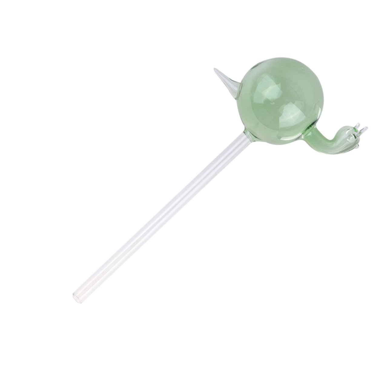 BESPORTBLE Snail Shape Mini Glass Self Watering Device for Indoor and Outdoor Plants Automatic Irrigation System for Garden Patio and Lawn Green Diameter Height