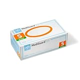 Medline MediGuard ES Powder-Free Nitrile Exam Gloves, Size Small, Box of 300