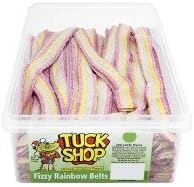 Tuck Shop Fizzy Rainbow Belts 200 Candy Pieces