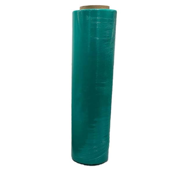 RAX Industrial Stretch Wrap Film, 18 inch x 1500 Feet, 80 Gauge, Black, 4 Rolls (Semi Transparent Green)