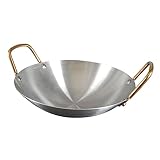 Sartén para saltear: hecha de material de acero inoxidable, esta olla es resistente a la corrosión y resistente.