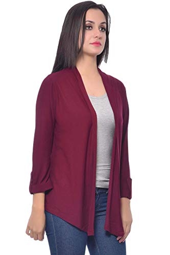 Image of Frenchtrendz Womens's Viscose Crepe Shrug(Size: XS-4XL)