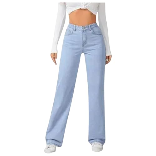 Image of Women's High Rise Straight Fit Jeans||Comfort Fit Straight Jeans