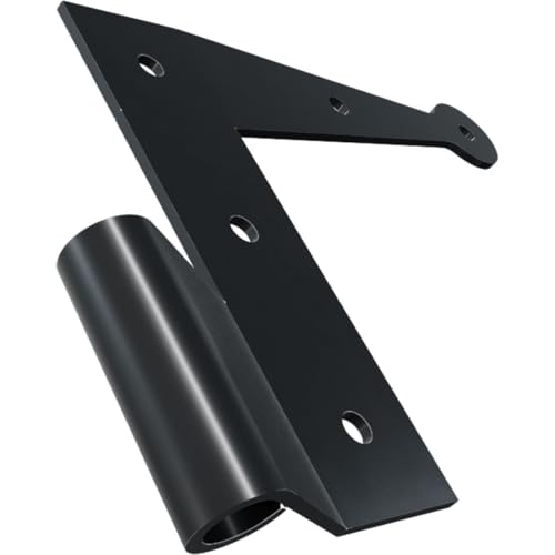 Image of SteelTek L-Hinge with 2 1 /4 inch Offset Shutter Kit, for Heights 36 inch-60 inch (Includes 4 L-Hinges, 2 Flat Hinges, 6 Pintels on Plate, 1 Pair S-Holdbacks w /Lag Bolt Shutter Support)