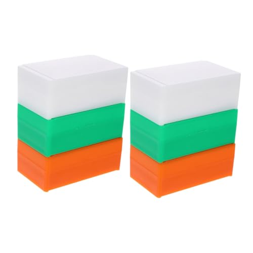 SOLUSTRE 6 Pack Microscope Slide Boxes Plastic Slide Storage Containers for Educational Medical Facilities