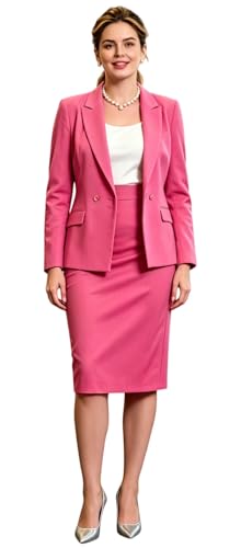 Ensemble 2 pièces femme avec jupe et veste chic à revers