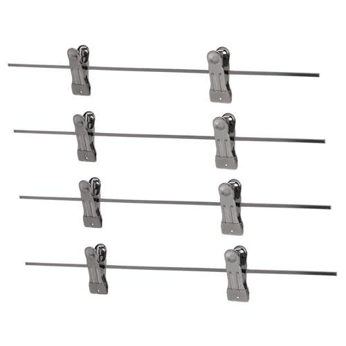 STOBAZA 4pcs Dress Hanger Clip Metal Clothing Hanger Storage Clips for Pants Shorts Skirts and