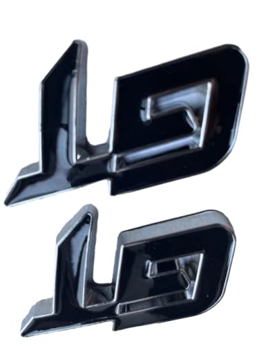 Image of 2 PCS Metal GT Car Emblem Sticker Badge for Vehicle Truck Front Fenders Bumper Side Window Trunk Boot Tailgatel (Silver Black)