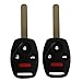 Keyless Entry Remote Control Uncut Car Ignition Key Fob Replacement for 2003 2004 2005 2006 2007 Honda Accord OUCG8D-380H-A 313.8 Mhz ID46 Chip (Pack of 2)