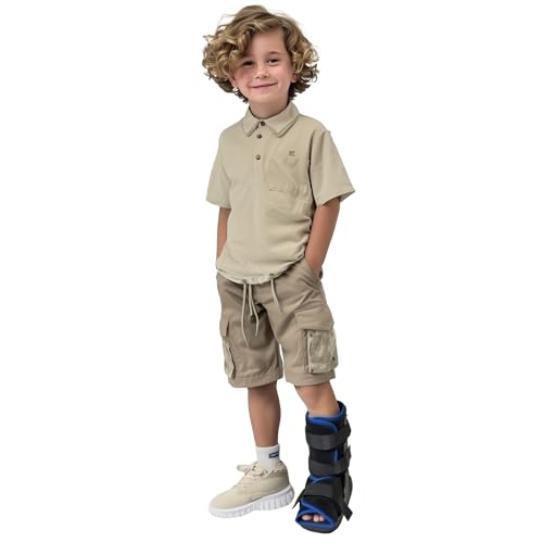 Brace Direct Kids Fracture Boot Pediatric Medical Walking Boot for Foot Injury, Sprained Ankle & Post-Surgery, Pink (Medium, US Kids 8.5K–11.5K) PDAC L4386, L4387