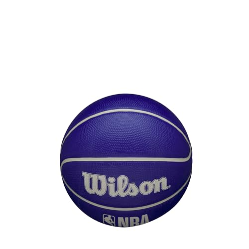 Image of WILSON NBA DRV Outdoor Mini Basketball - Indigo /Beige, Size 3-22 inch