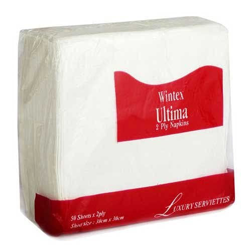 WintexUltima 2 Ply Tissue Paper Napkins 50 pcs Each - Pack Of 3 ( 150 Tissues )