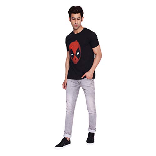 Image of Marvel Avengers by Wear Your Mind Men Round Neck Short Sleeves Knitted T-Shirt