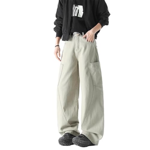 Men's Pants Workwear Youth Retro Loose Fit High Street Couple Style Spring Long Pants for Men2