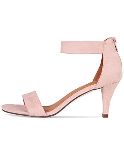 Style & Co. Womens Paycee Faux Suede Ankle Strap Pumps Pink 11 Medium (B,M)3