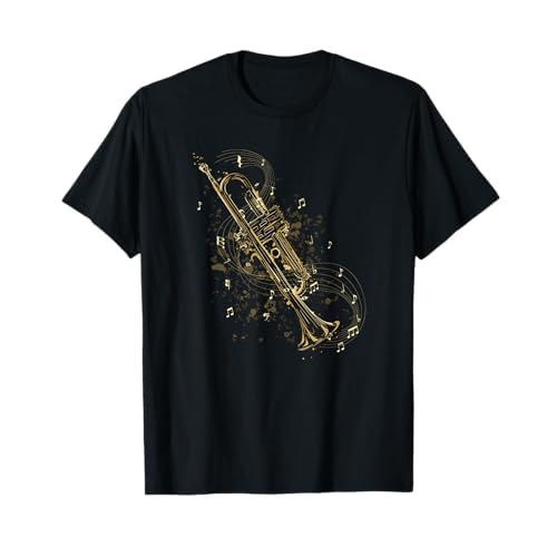 Instrumento de trompeta Notas musicales Música Camiseta