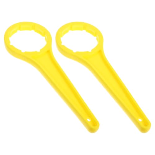 DOITOOL 2pcs Plastic Bucket Lid Wrench Opener Tool Drum Wrench for Tightening and Loosening Caps with Non-Slip Grip, Industrial Bucket Cap Removal Tool for Water Jugs and Barrels