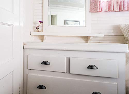 Ravinte 15 Pack 3" Drawer Pulls Matte Black Cabinet Pulls Kitchen Cabinet Handles Drawer Handles Cabinet Knobs Kitchen Hardware Half Moon Cup Pulls Black 3 Inch Hole Center #TOP3