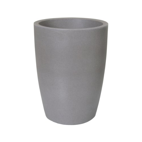 Preisvergleich Produktbild PP-Plastic Blumentopf Verona, Kunststoffbehälter für Pflanzen, Pflanzkübel für Innen- und Außenbereich, in taupe mit Granitoptik, wetterfester Übertopf mit einem Füllvolumen von ca. 21 l