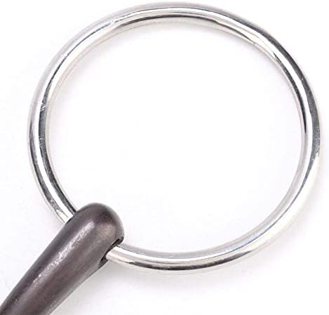 TOPINCN Horse Snaffle Bit, All Purpose Ring Snaffle Bit Easy to Install Stainless Steel Material Horse Mouth Snaffle Bit O Ring (#2)