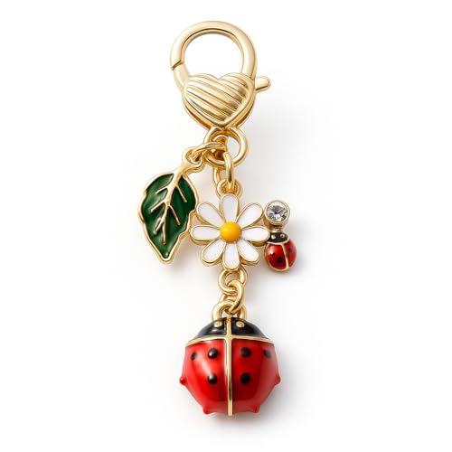 DONWOIE Ladybug Keychain &ndash;Daisy Keychains Bag Charms for W