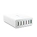 Produktbild FANTEC QC3-A61 Quick Charge 3.0 Ladegerät und 6X USB Anschlüssen mit 60W weiß