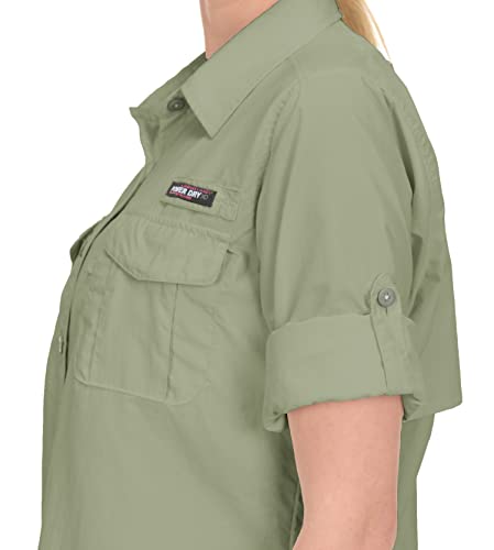 Little Donkey Andy Women's Upf 50+ Uv Protection Shirt, Long Sleeve Fishing Shirt, Breathable And Fast Dry B.tea M #TOP4