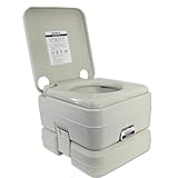 SEAFLO Camping Portable Toilet - 2.6 Gallon Waste 3.43 Gall Fresh Tank (100 Flushes),...