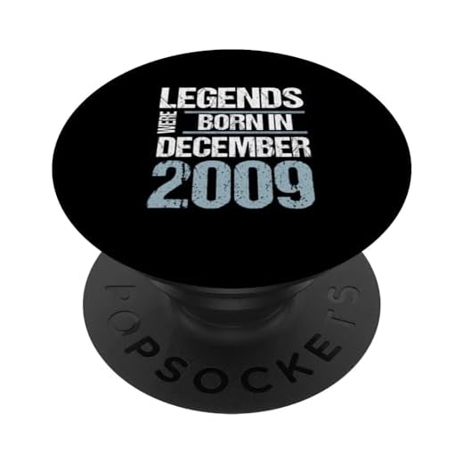 Las leyendas nacieron en diciembre de 2009 Cumpleaños PopSockets PopGrip Intercambiable