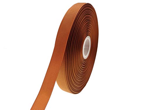 JESEP YONG 3/4in Coffee Grosgrain Satin Ribbon Bulk 100yd for Crafts