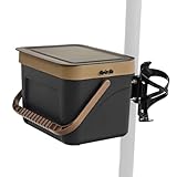 Roller Korb mit Deckel 30lb Ladekapazität Keen Roller Vorderkorb für Teenager Erwachsener Mann mit 2-Wasserhalter Langlebige stabile einfache Montage