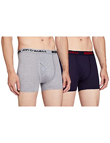 Image of Rupa Men's Cotton Regular Fit Solid Trunks
