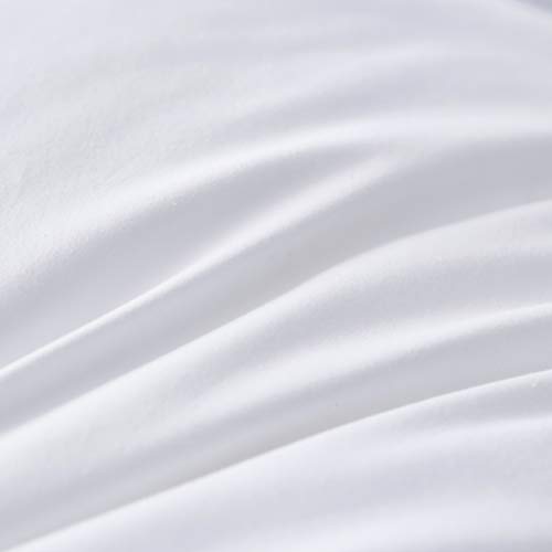 Travesseiro de penas de camada ajustável de três gansos, almofada de cama de panqueca, 100% algodão