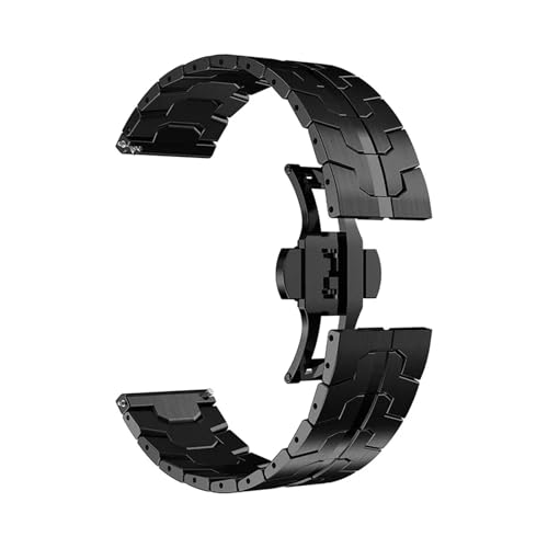 YYSTRAP 22mm Metal Strap For Huawei Watch GT 6 Pro 46mm Stainless Steel Bracelet For Huawei GT6 GT6Pro GT5 GT5Pro GT4 Watchband BandAccessories(Black,For GT3 GT2 GT2E 46mm)