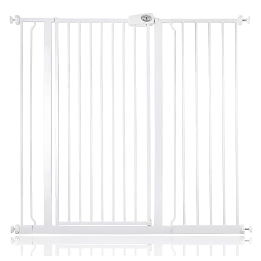 Bettacare Barn och husdjur grind tryckpassform trappa och husdjursgrind (113,8 cm - 121,4 cm, vit)