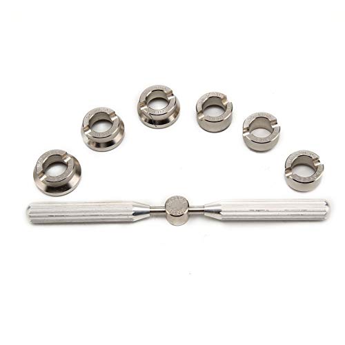 Abuycs Watch Back Case Opener Remover Watchmaker Repair Tool Kit With 6 Different Sizes Ideal #TOP3